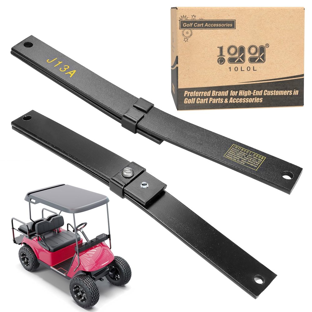 10L0L Golf Cart Front Plate Spring, 2-Leaf Rust Proof Spring, for EZGO TXT 2001-2003 Only, OEM# 70664-G01 70664-G02 70597-G03 70664G02 70664G03P