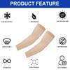 TEVEUNI 2Pairs Arm Sleeves for Women Men with Hand Cover Compression Arm Sleeve Tattoo Cover Up Sleeves to Cover Arms Women's Warm & Cooling Arm Warmers view 2