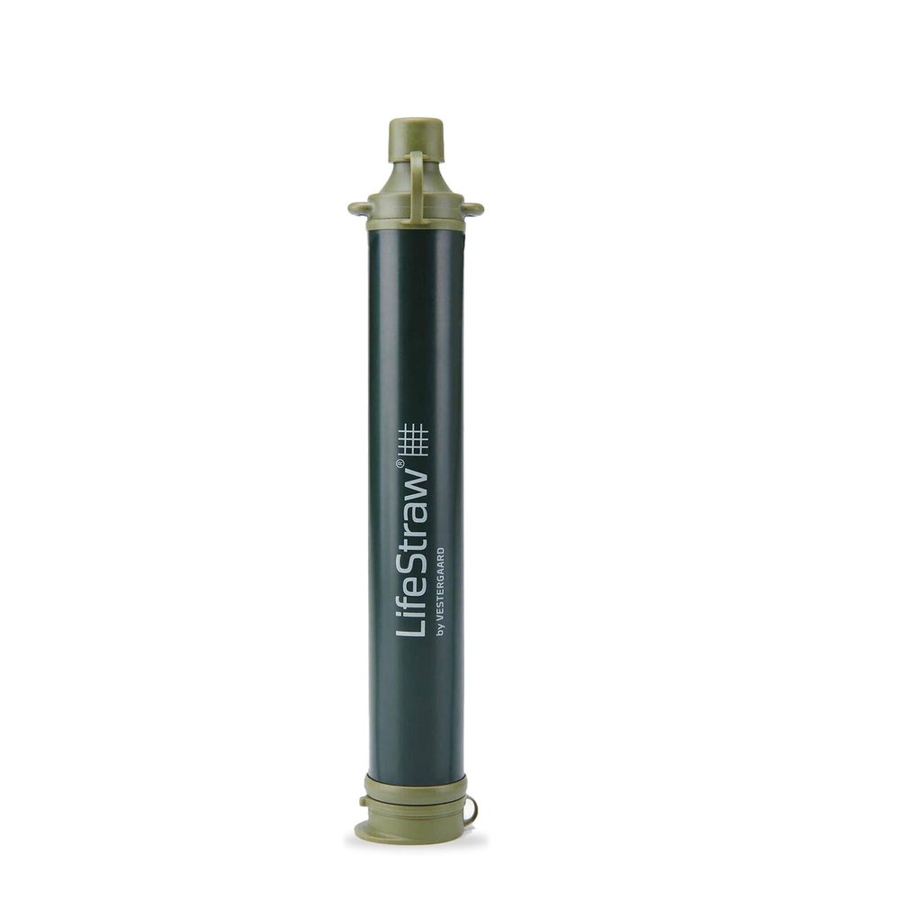LifeStraw Personal Water Filter for Hiking, Camping, Travel, and Emergency Preparedness, 1 Pack, Green