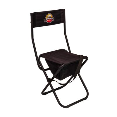 Rhino Blinds Outdoors RC-371 Foldable Hunting Chair w/Storage Pouch, Black