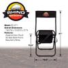 Rhino Blinds Outdoors RC-371 Foldable Hunting Chair w/Storage Pouch, Black view 3