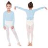 Bezioner Ballet Wrap Top Girls Ballet Sweater Dance Sweater for Girls Blue, XL view 3