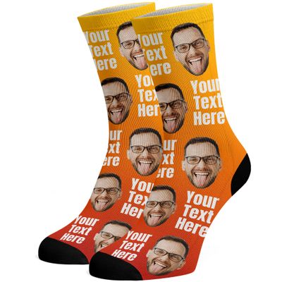 Custom Face Socks, Funny Socks with Faces for Men Women Cat Dog Lovers, Personalized Gifts