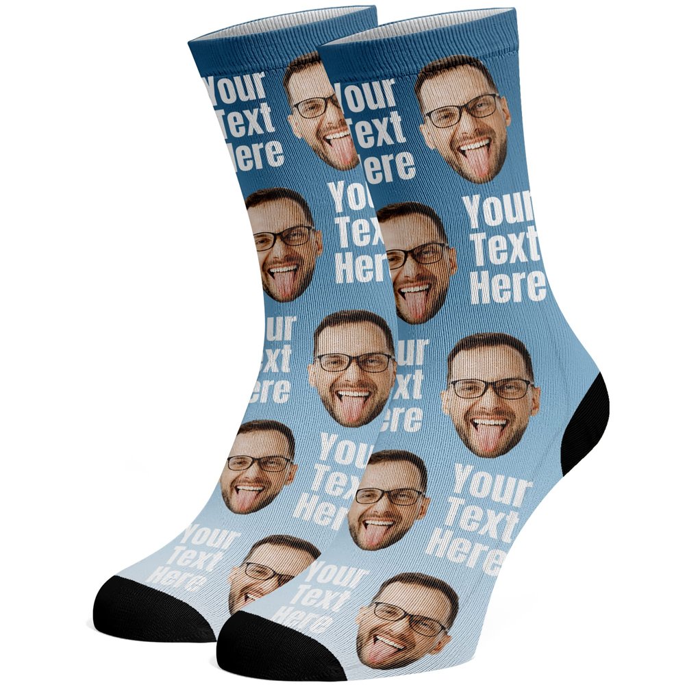 Custom Face Socks, Funny Socks with Faces for Men Women Cat Dog Lovers, Personalized Gifts