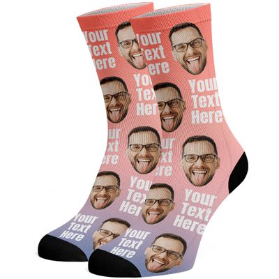 Custom Face Socks, Funny Socks with Faces for Men Women Cat Dog Lovers, Personalized Gifts