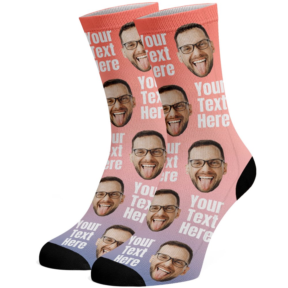 Custom Face Socks, Funny Socks with Faces for Men Women Cat Dog Lovers, Personalized Gifts