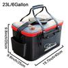 Multi-Functional EVA Foldable Fish Bag for Outdoor - Live Fish Lures and Protection Containers - 8GAL, 6GAL, 4.8GAL, 3GAL view 2