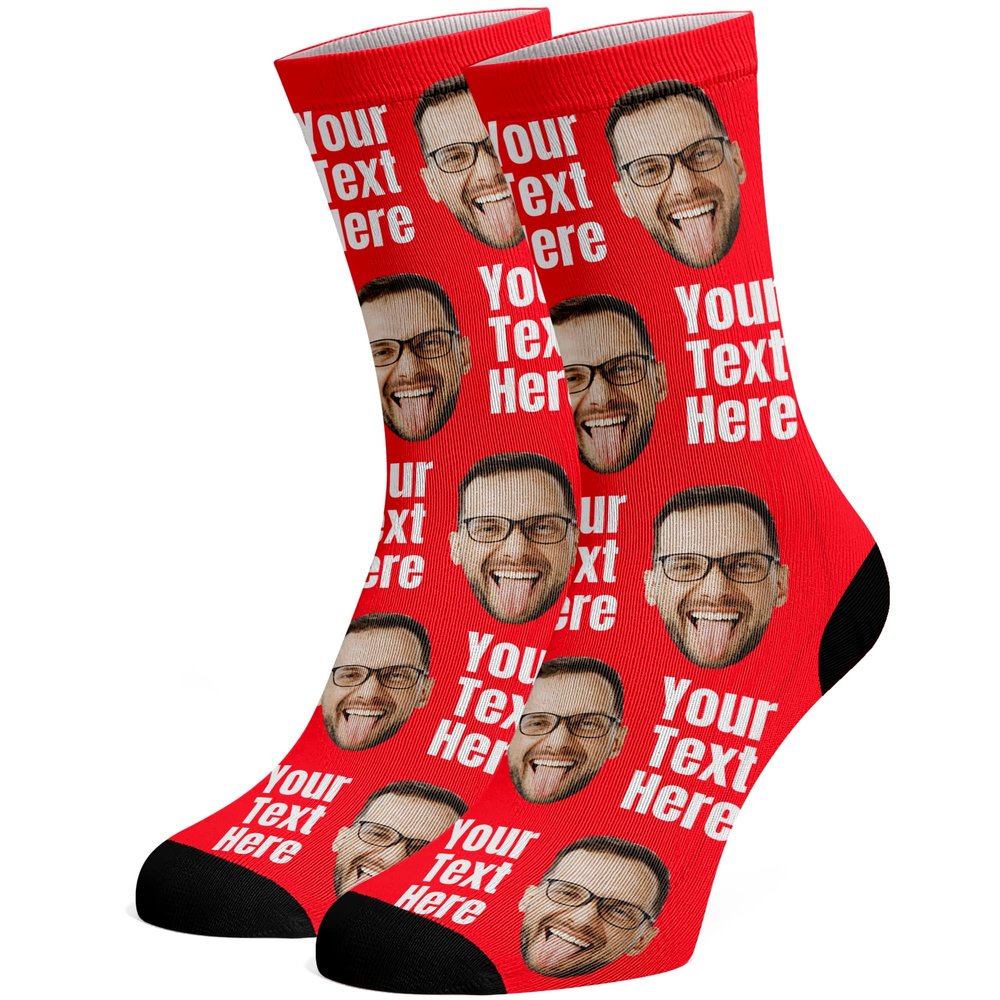 Custom Face Socks, Funny Socks with Faces for Men Women Cat Dog Lovers, Personalized Gifts