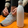 eBuyGB Metal Water Bottle 790ml Stainless Steel Leakproof Drinks Bottle Reusable BPA Free Matt Water Bottles - Travel Cup for School, Gym, Outdoor, Yoga & Sports - White (Pack of 1) view 4