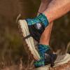 AONIJIE Low Trail Gaiters Reflective Ankle Gators Protective Shoe Covers with UV Protection & Breathable & Sand Prevention for Triathlon Marathon Hiking (Black Green) view 2