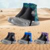 AONIJIE Low Trail Gaiters Reflective Ankle Gators Protective Shoe Covers with UV Protection & Breathable & Sand Prevention for Triathlon Marathon Hiking (Black Purple) view 3