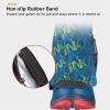 AONIJIE Low Trail Gaiters Reflective Ankle Gators Protective Shoe Covers with UV Protection & Breathable & Sand Prevention for Triathlon Marathon Hiking (Black Orange) view 3