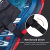 AONIJIE Low Trail Gaiters Reflective Ankle Gators Protective Shoe Covers with UV Protection & Breathable & Sand Prevention for Triathlon Marathon Hiking (Black Orange) view 4