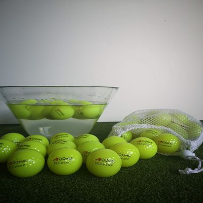 A99Golf Floating Golf Balls with Carry Bag Water Practice Floater Balls for Pool, Pond & Water Range, High-Visibility (Green 48pcs)