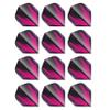 RED DRAGON Hardcore Radical Black & Pink Dart Flights - 4 Sets Per Pack (12 Dart Flights in Total) view 1