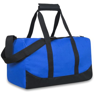 30 Liter, 17 Inch Canvas Duffle Bags for Men and Women Travel Weekender Overnight Carry-On Shoulder Duffel Tote Bags (Blue)
