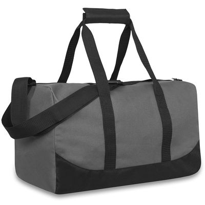 30 Liter, 17 Inch Canvas Duffle Bags for Men and Women  Travel Weekender Overnight Carry-On Shoulder Duffel Tote Bags (Grey)