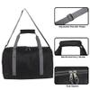 30 Liter, 17 Inch Canvas Duffle Bags for Men and Women  Travel Weekender Overnight Carry-On Shoulder Duffel Tote Bags (Black) view 2