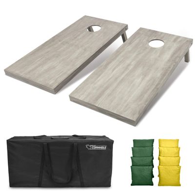 GoSports 4'x2' Regulation Size Wooden Cornhole Boards Set | Includes Carrying Case and Bean Bags (Choose Your Colors) Over 100 Color Combinations