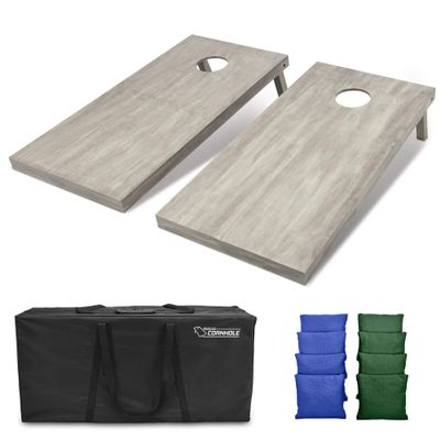 GoSports 4'x2' Regulation Size Wooden Cornhole Boards Set | Includes Carrying Case and Bean Bags (Choose Your Colors) Over 100 Color Combinations
