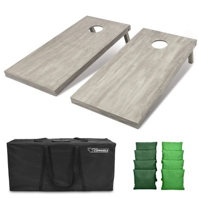 GoSports 4'x2' Regulation Size Wooden Cornhole Boards Set | Includes Carrying Case and Bean Bags (Choose Your Colors) Over 100 Color Combinations