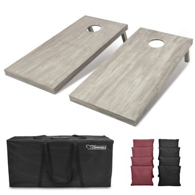 GoSports 4'x2' Regulation Size Wooden Cornhole Boards Set | Includes Carrying Case and Bean Bags (Choose Your Colors) Over 100 Color Combinations