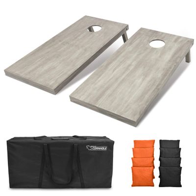 GoSports 4'x2' Regulation Size Wooden Cornhole Boards Set | Includes Carrying Case and Bean Bags (Choose Your Colors) Over 100 Color Combinations