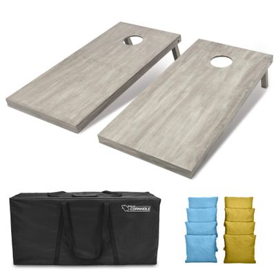 GoSports 4'x2' Regulation Size Wooden Cornhole Boards Set | Includes Carrying Case and Bean Bags (Choose Your Colors) Over 100 Color Combinations