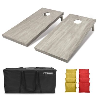 GoSports 4'x2' Regulation Size Wooden Cornhole Boards Set | Includes Carrying Case and Bean Bags (Choose Your Colors) Over 100 Color Combinations