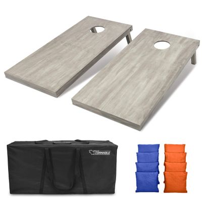 GoSports 4'x2' Regulation Size Wooden Cornhole Boards Set | Includes Carrying Case and Bean Bags (Choose Your Colors) Over 100 Color Combinations