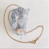 14k Gold-Filled Chain Necklaces with Organic Beige Mother of Pearl (Shell) Centerpiece, 18" view 2