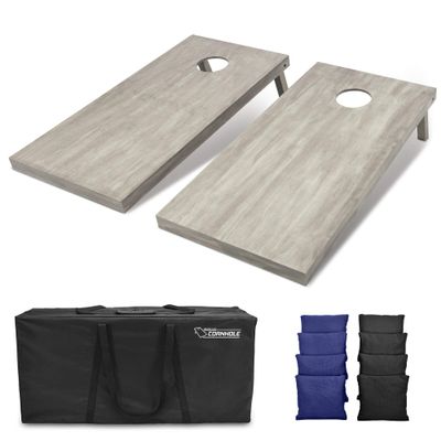 GoSports 4'x2' Regulation Size Wooden Cornhole Boards Set | Includes Carrying Case and Bean Bags (Choose Your Colors) Over 100 Color Combinations
