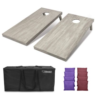 GoSports 4'x2' Regulation Size Wooden Cornhole Boards Set | Includes Carrying Case and Bean Bags (Choose Your Colors) Over 100 Color Combinations