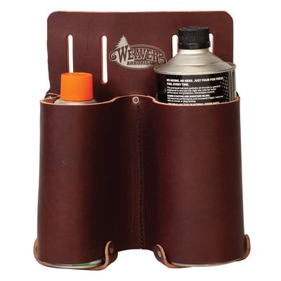 WEAVER ARBORIST Leather Burgandy Fuel Can Holder