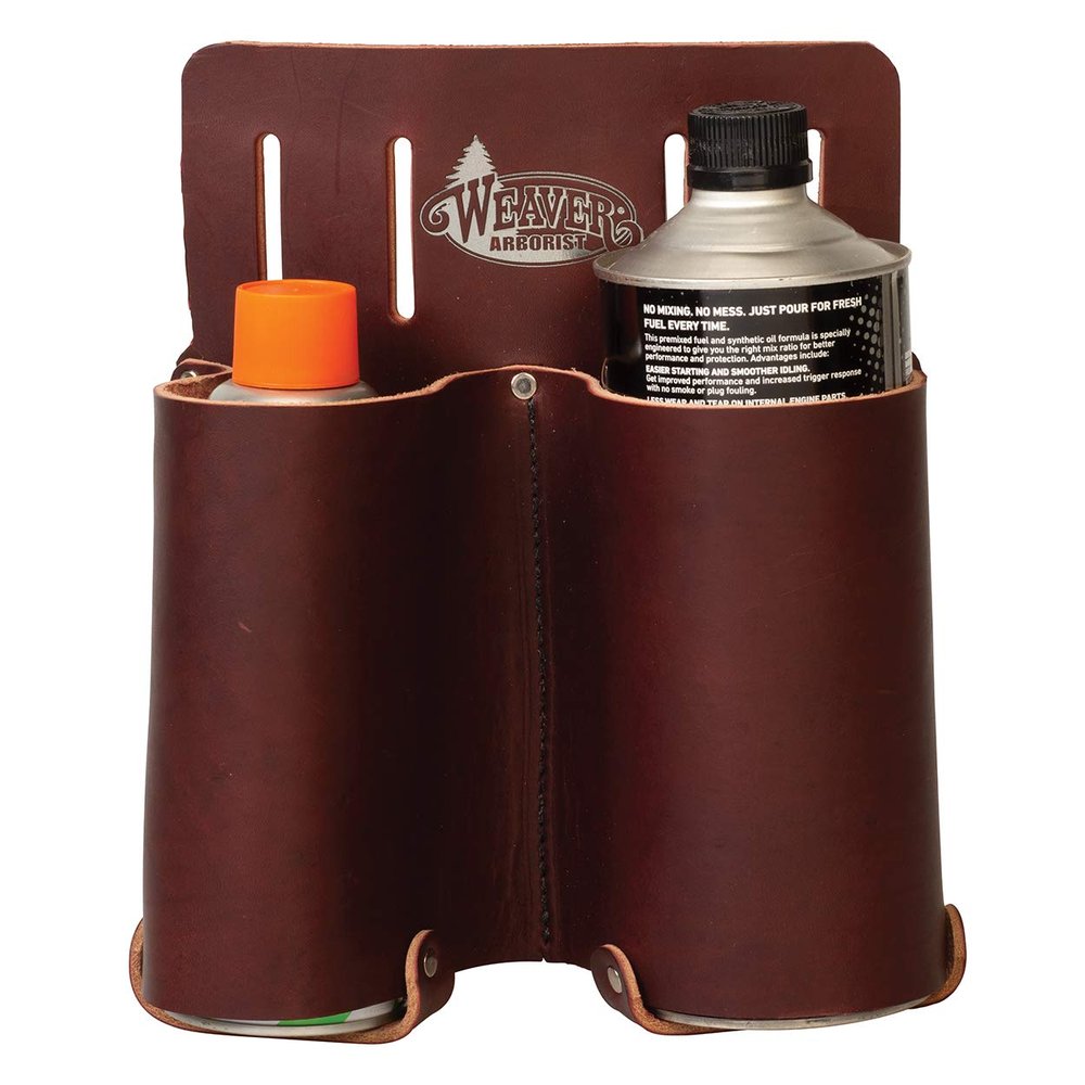 WEAVER ARBORIST Leather Burgandy Fuel Can Holder