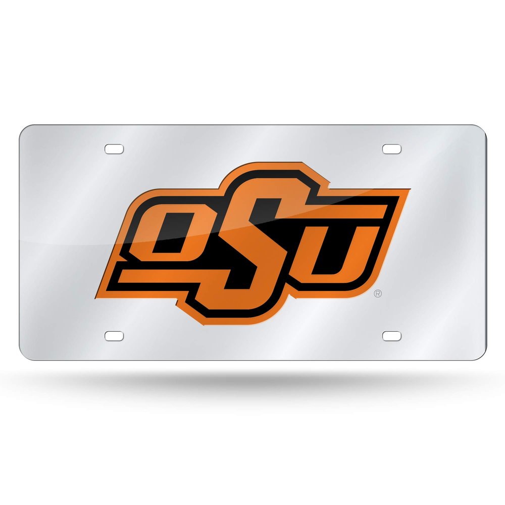 Rico Industries NCAA Oklahoma State Cowboys Silver Laser Cut Tag