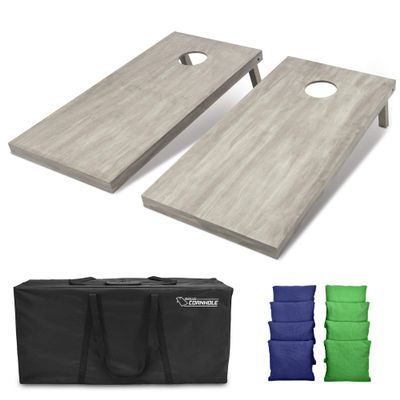 GoSports 4'x2' Regulation Size Wooden Cornhole Boards Set | Includes Carrying Case and Bean Bags (Choose Your Colors) Over 100 Color Combinations