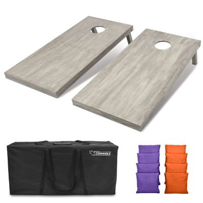 GoSports 4'x2' Regulation Size Wooden Cornhole Boards Set | Includes Carrying Case and Bean Bags (Choose Your Colors) Over 100 Color Combinations