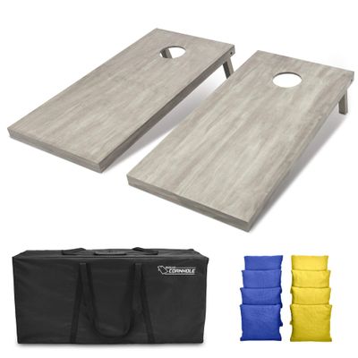 GoSports 4'x2' Regulation Size Wooden Cornhole Boards Set | Includes Carrying Case and Bean Bags (Choose Your Colors) Over 100 Color Combinations
