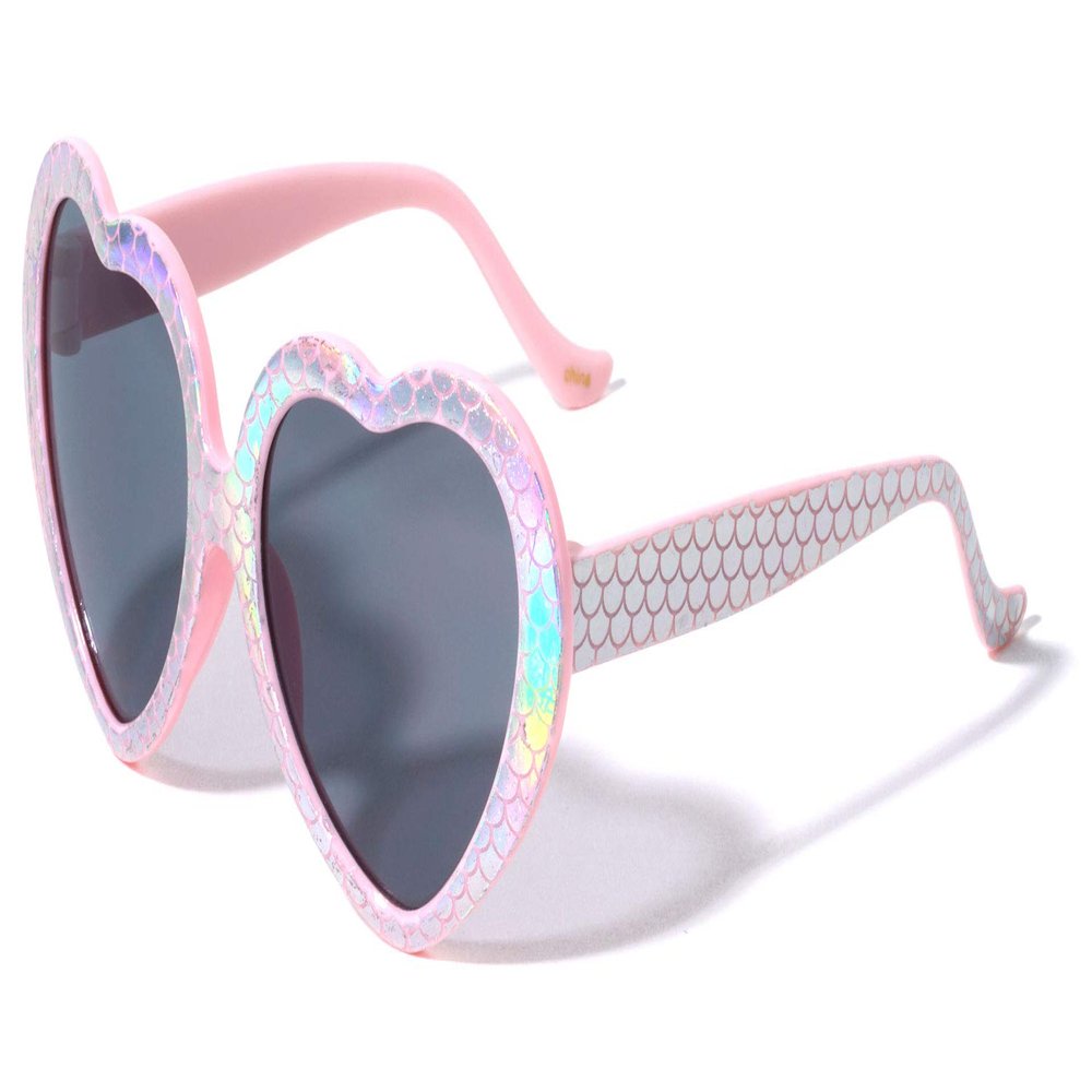 Lovely Mermaid Heart Shape Mermaid Kids Fashion Sunglasses K879 (Pink)