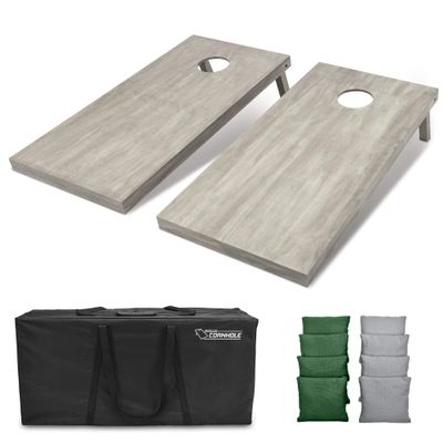 GoSports 4'x2' Regulation Size Wooden Cornhole Boards Set | Includes Carrying Case and Bean Bags (Choose Your Colors) Over 100 Color Combinations