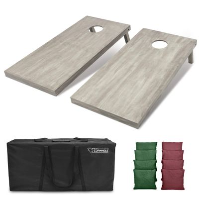 GoSports 4'x2' Regulation Size Wooden Cornhole Boards Set | Includes Carrying Case and Bean Bags (Choose Your Colors) Over 100 Color Combinations