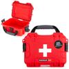 NANUK 903 Waterproof First Aid Box Empty  Durable, Medical First Aid Organizer Case, IP67-Rated, Dustproof, Impact-Resistant, and Floats (7.4" x 4.9" x 3.1")  Red view 1