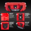 NANUK 903 Waterproof First Aid Box Empty  Durable, Medical First Aid Organizer Case, IP67-Rated, Dustproof, Impact-Resistant, and Floats (7.4" x 4.9" x 3.1")  Red view 4