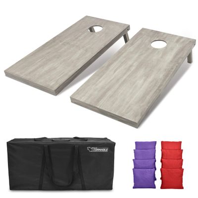GoSports 4'x2' Regulation Size Wooden Cornhole Boards Set | Includes Carrying Case and Bean Bags (Choose Your Colors) Over 100 Color Combinations