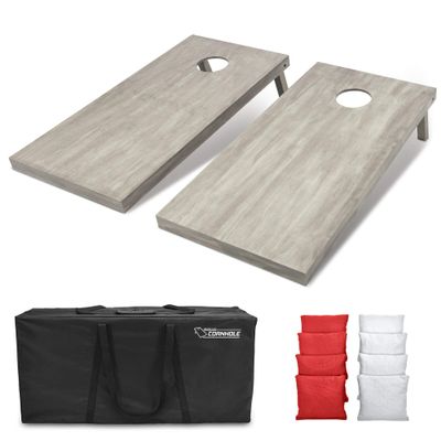GoSports 4'x2' Regulation Size Wooden Cornhole Boards Set | Includes Carrying Case and Bean Bags (Choose Your Colors) Over 100 Color Combinations
