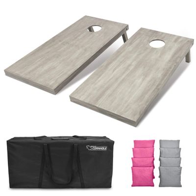 GoSports 4'x2' Regulation Size Wooden Cornhole Boards Set | Includes Carrying Case and Bean Bags (Choose Your Colors) Over 100 Color Combinations