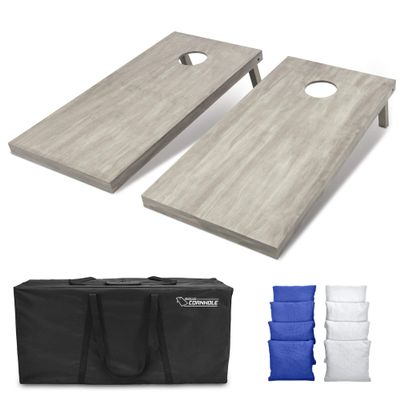 GoSports 4'x2' Regulation Size Wooden Cornhole Boards Set | Includes Carrying Case and Bean Bags (Choose Your Colors) Over 100 Color Combinations
