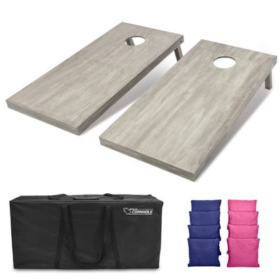 GoSports 4'x2' Regulation Size Wooden Cornhole Boards Set | Includes Carrying Case and Bean Bags (Choose Your Colors) Over 100 Color Combinations