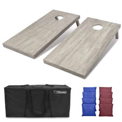 GoSports 4'x2' Regulation Size Wooden Cornhole Boards Set | Includes Carrying Case and Bean Bags (Choose Your Colors) Over 100 Color Combinations